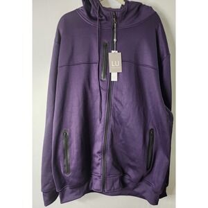 Linea Uomo LU  Blackberry HoodedDynamic Fleece Pullover Size 5X  New with Tags